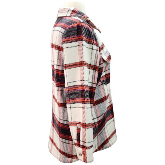 Universal Thread Shacket Women’s XL Oversized Flannel Shirt Jacket Heavyweight - Picture 6 of 14